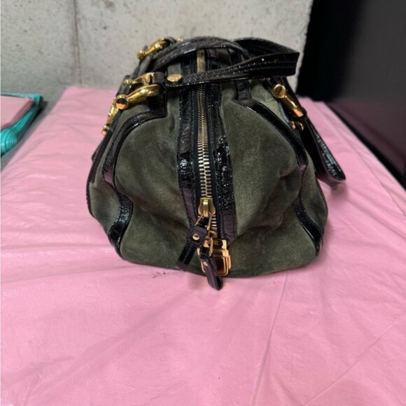 Gucci Suede Medium Aviatrix Handle Bag - Picture 7 of 14